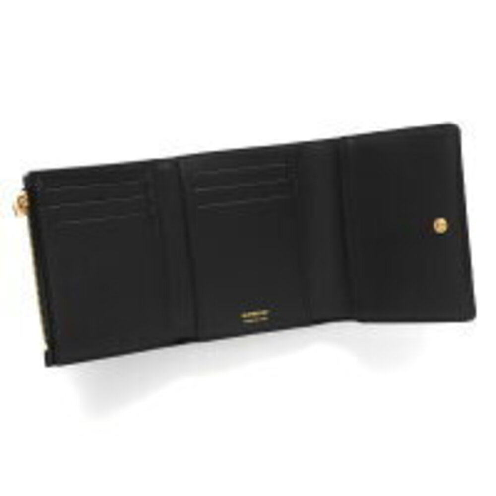 Burberry Check Lola Black Wallet Quilted COMPACT Trifold - Picture 4 of 5
